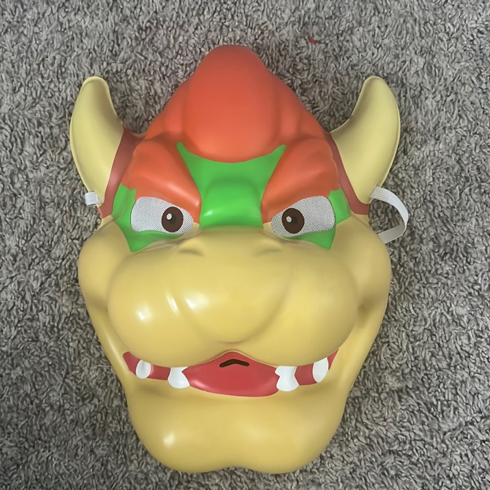 Bowser Mask Super Mario Brothers Nintendo Video Game Halloween Costume